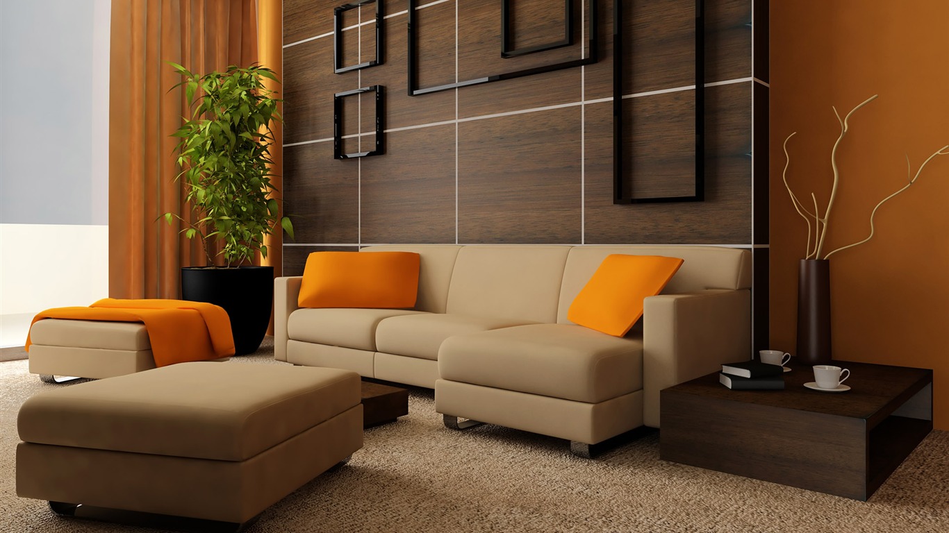 Living Room Photo Wallpaper (5) #15 - 1366x768