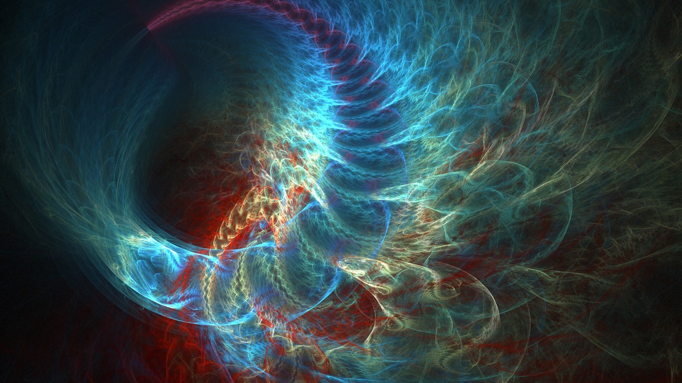 超大炫彩花紋 壁紙(一) #2 - 1366x768