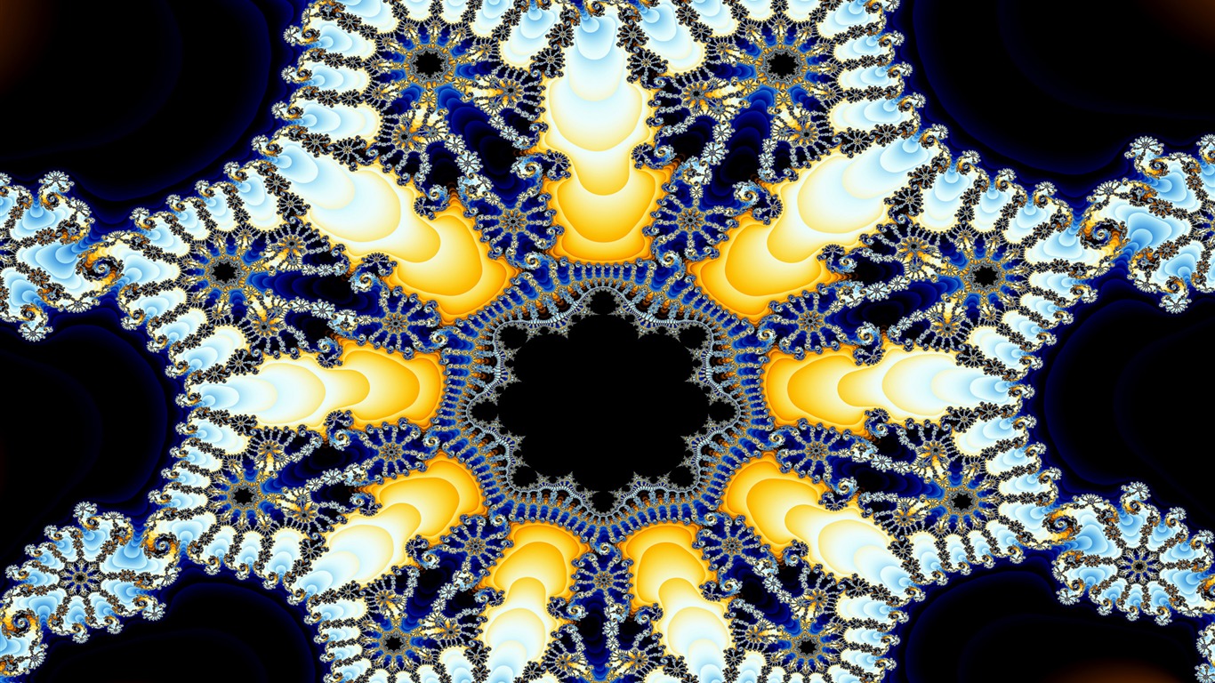 Super Bright Muster Tapete (1) #10 - 1366x768