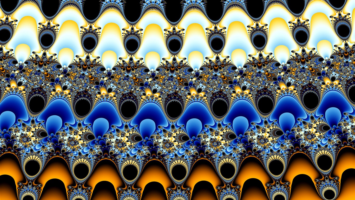 Super Bright Muster Tapete (1) #19 - 1366x768