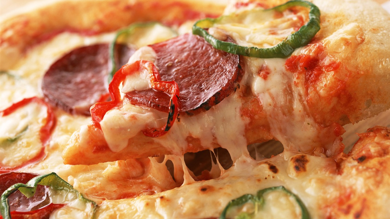 Pizza 美食壁紙(二) #12 - 1366x768