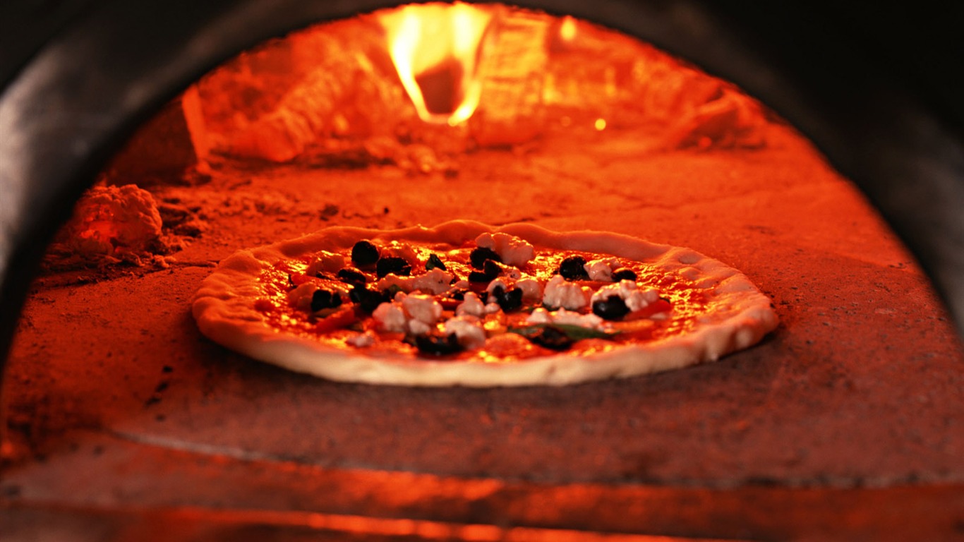 Pizza Jídlo tapety (2) #13 - 1366x768
