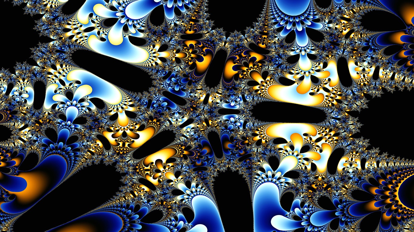 Super Bright Muster Tapete (3) #6 - 1366x768