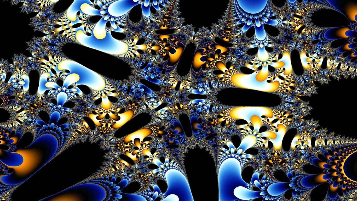 超大炫彩花紋 壁紙(三) #6 - 1366x768