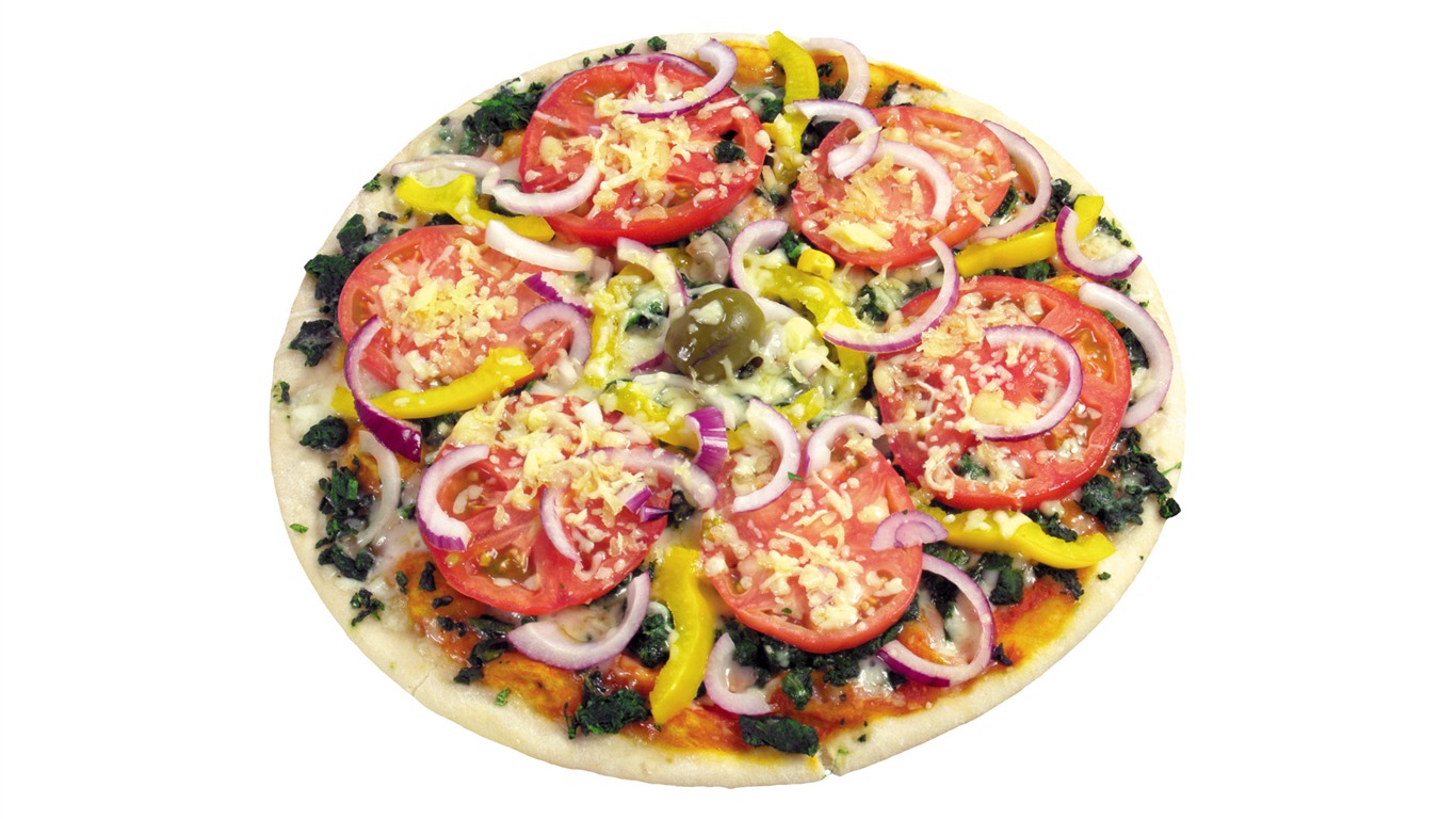 Pizza Jídlo tapety (3) #4 - 1366x768
