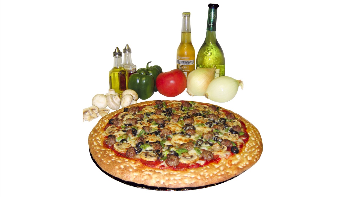 Fond d'écran Alimentation Pizza (3) #11 - 1366x768