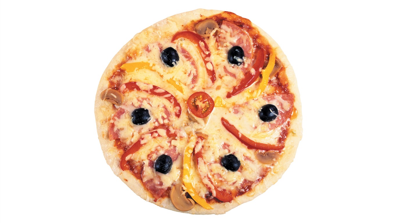 피자 식품 월페이퍼 (3) #12 - 1366x768
