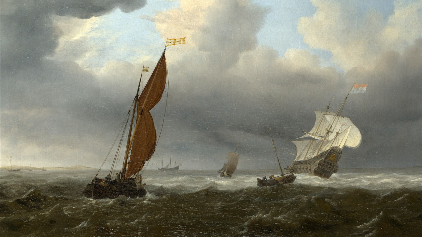 倫敦畫廊帆船 壁紙(一) #10 - 1366x768