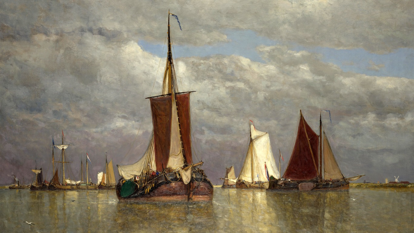伦敦画廊帆船 壁纸(一)19 - 1366x768