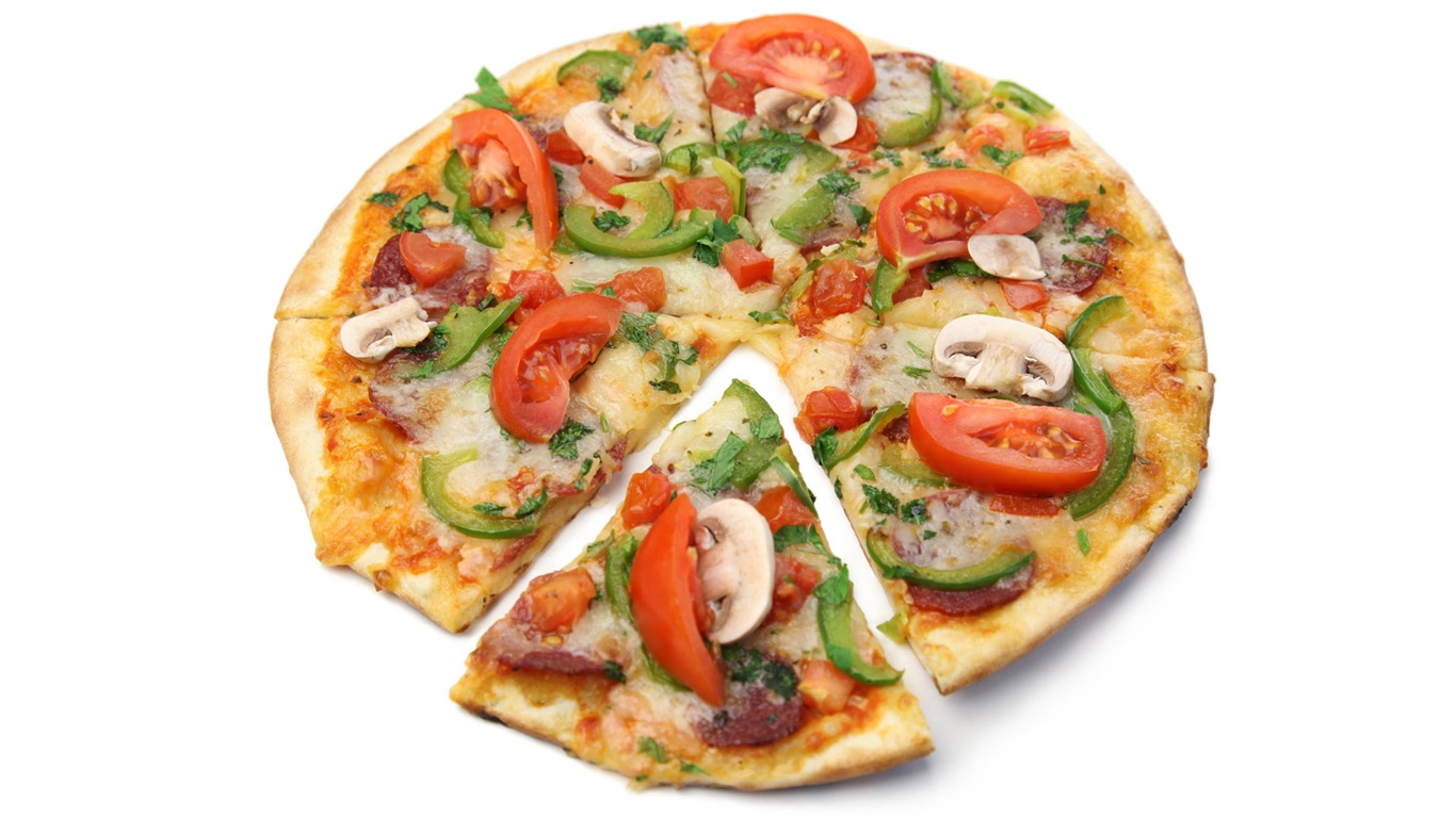Pizza 美食壁纸(四)14 - 1366x768