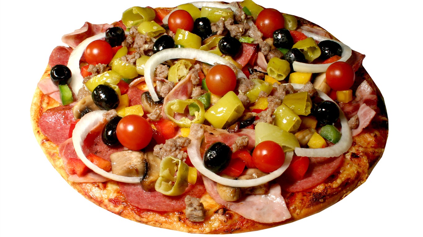 Pizza 美食壁紙(四) #15 - 1366x768