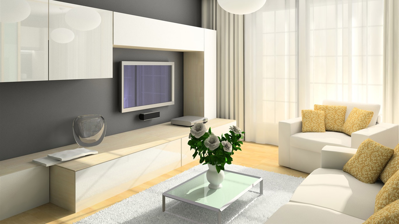 Living Room Photo Wallpaper (8) #13 - 1366x768