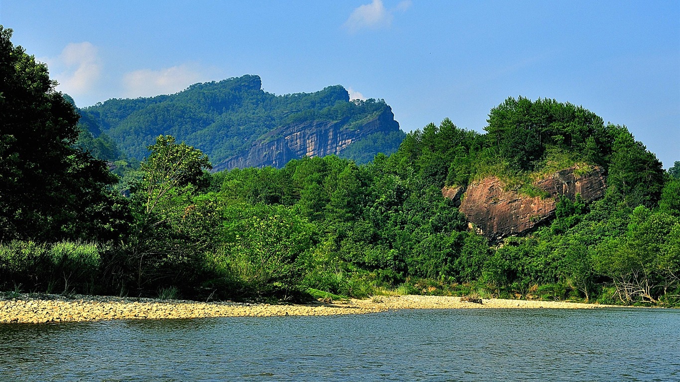 Wuyi jiuqu Krajina (fotografie děl změny) #1 - 1366x768