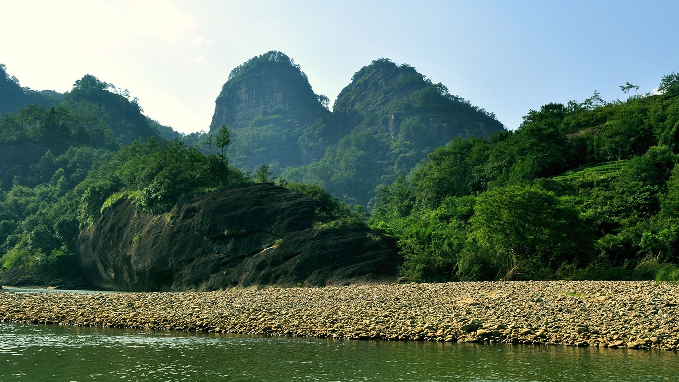 Wuyi jiuqu scenery (photo Works of change) #6 - 1366x768