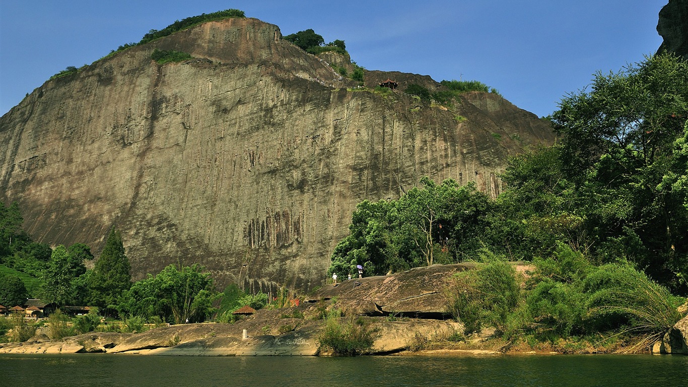 Wuyi jiuqu scenery (photo Works of change) #13 - 1366x768