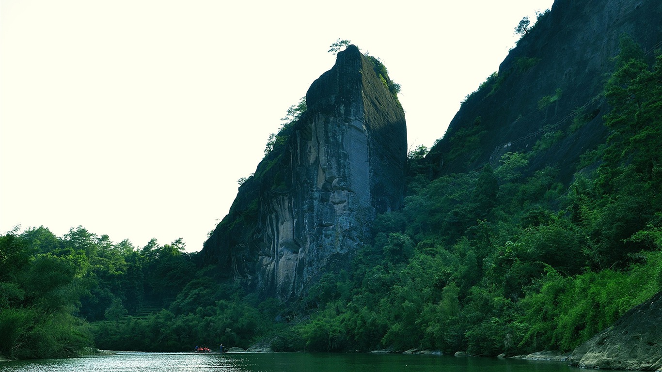 Wuyi jiuqu scenery (photo Works of change) #15 - 1366x768