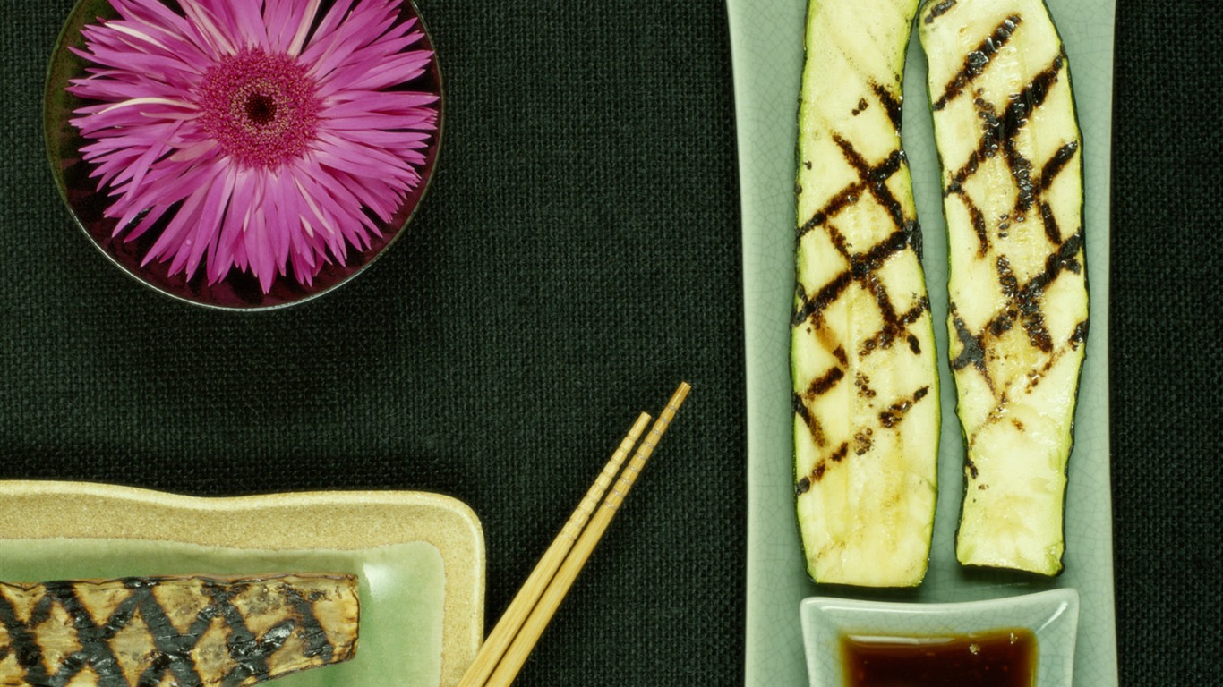 Gourmet večeře tapety (9) #11 - 1366x768