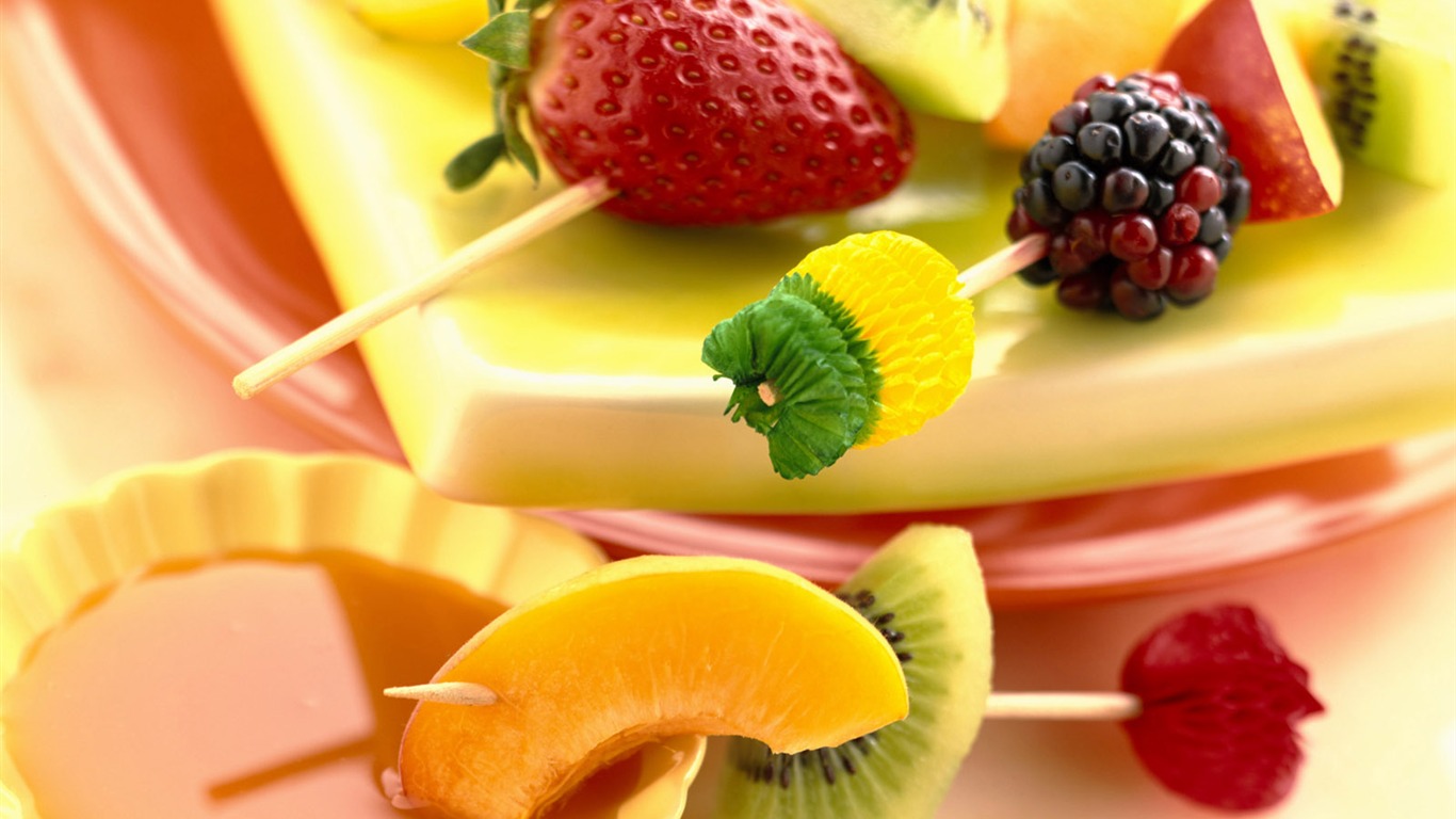 Deliciosos postres fondo de pantalla (11) #3 - 1366x768