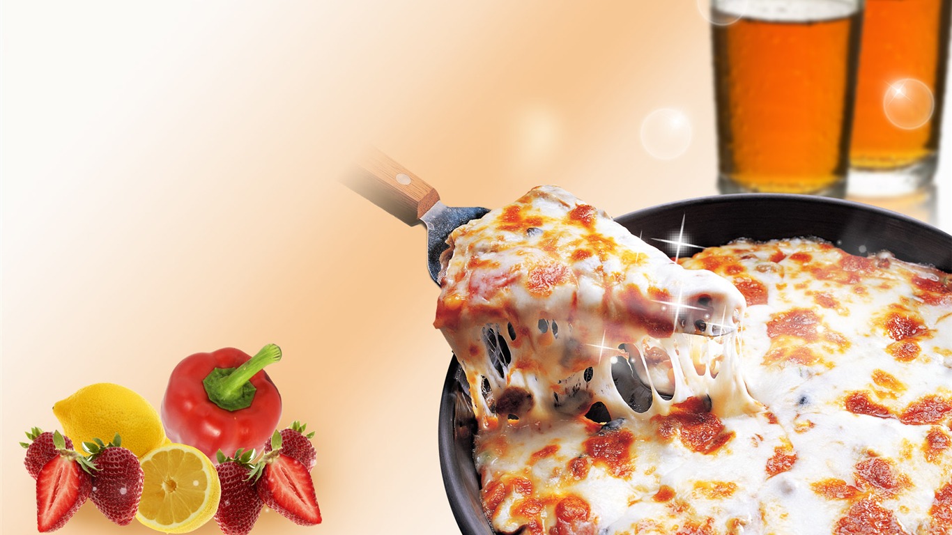 Gourmet dinner wallpaper (11) #8 - 1366x768