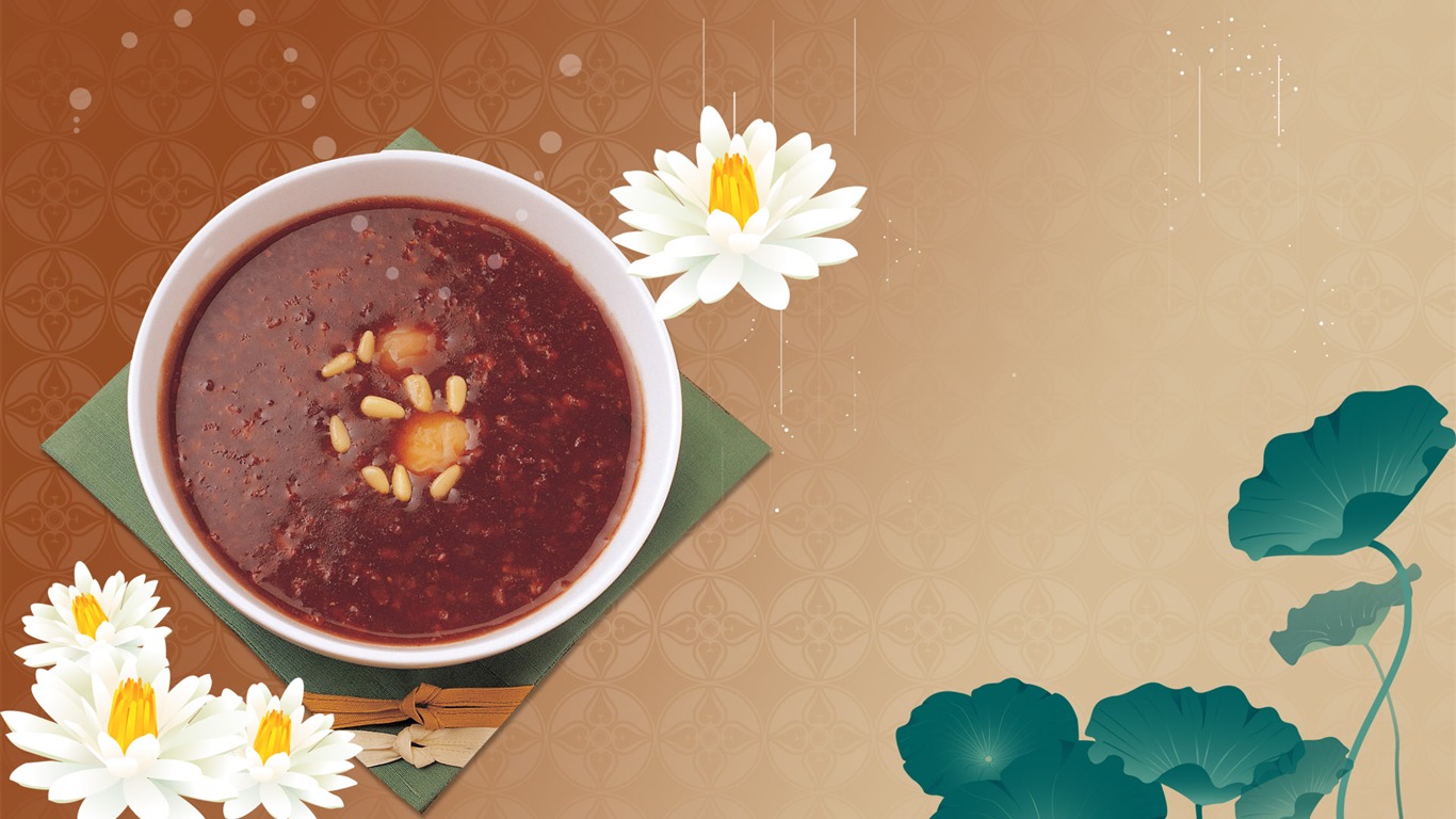 Gourmet dinner wallpaper (11) #18 - 1366x768