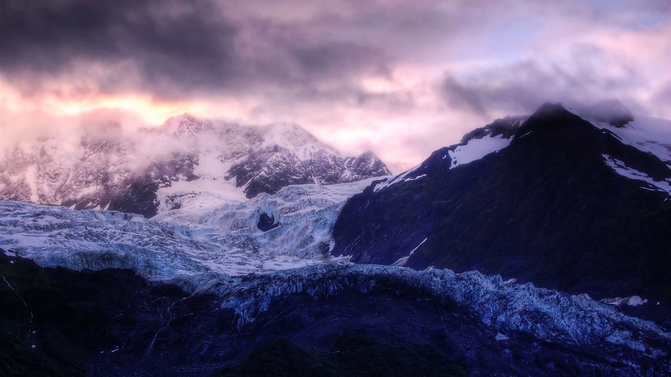 山嶺山谷風光 壁紙(一) #11 - 1366x768