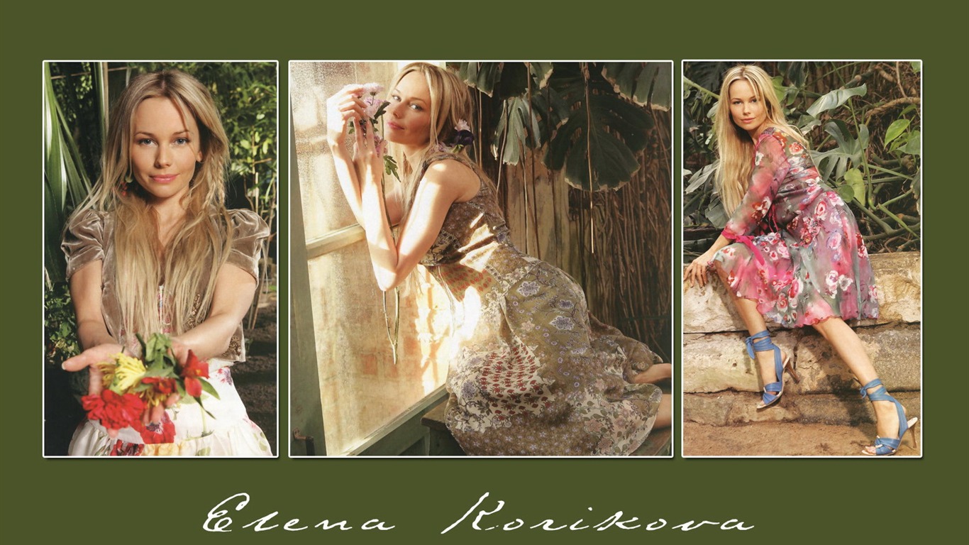 Elena Korikova krásnou tapetu #11 - 1366x768