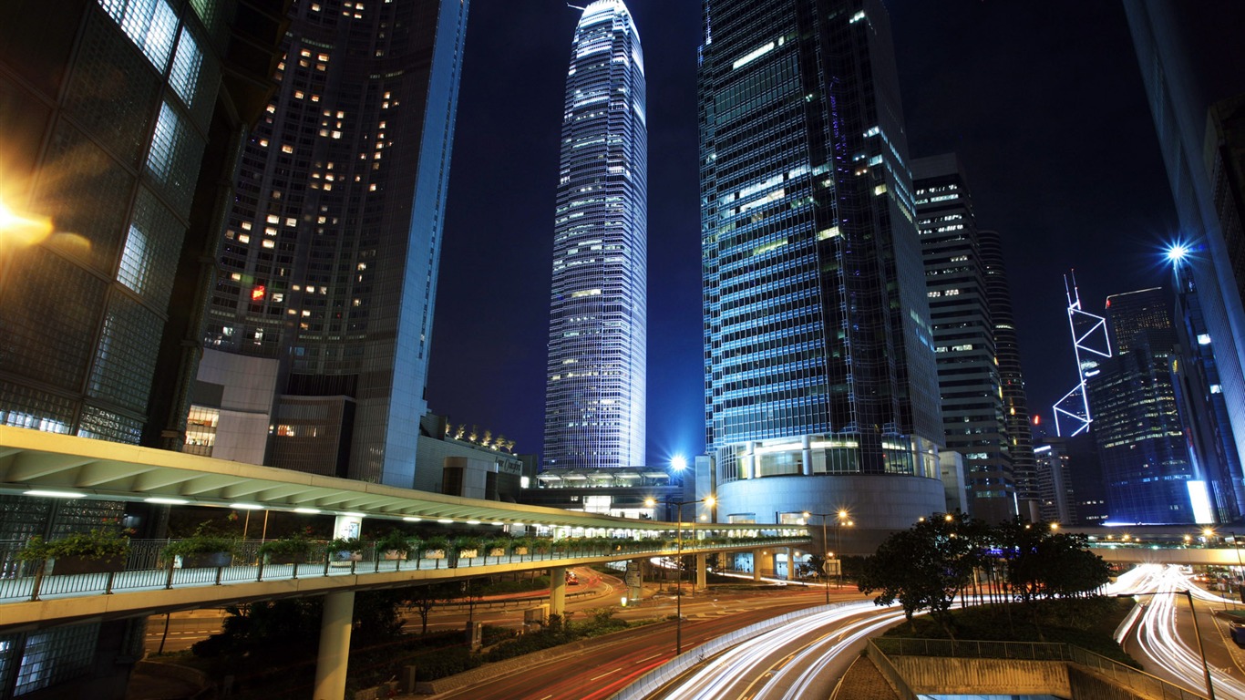 城市夜景 高清壁紙(一) #5 - 1366x768