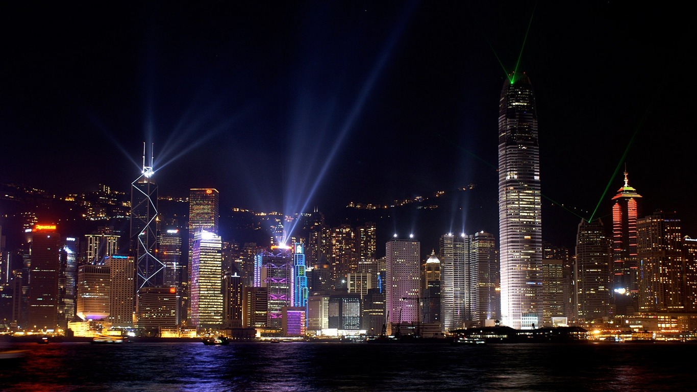 城市夜景 高清壁紙(一) #8 - 1366x768