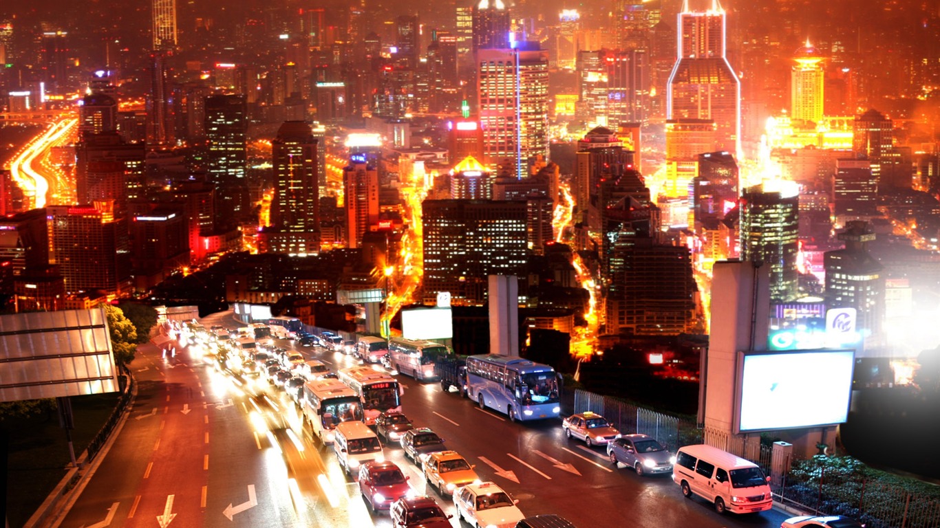 城市夜景 高清壁紙(一) #10 - 1366x768