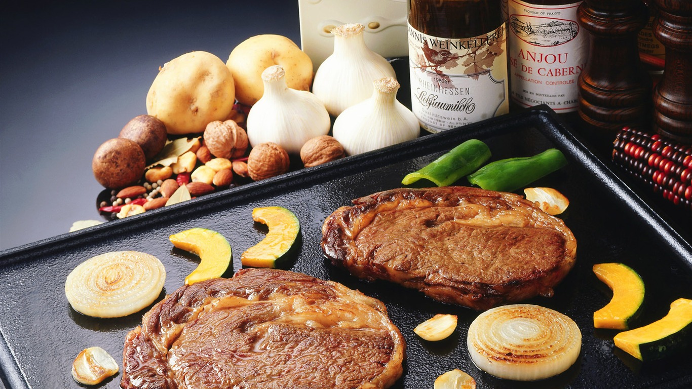 Delicious barbecue tapety (1) #1 - 1366x768