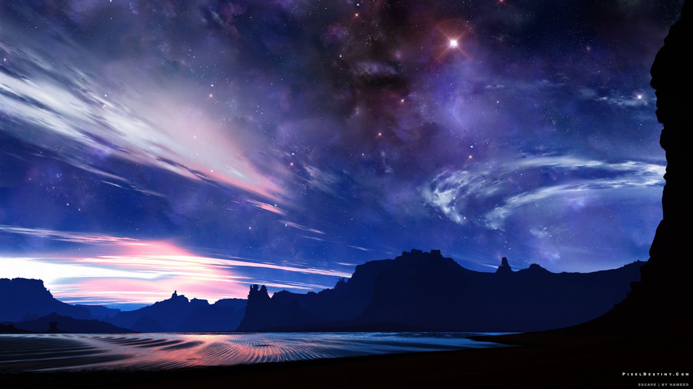 風光合集壁紙(21) #15 - 1366x768