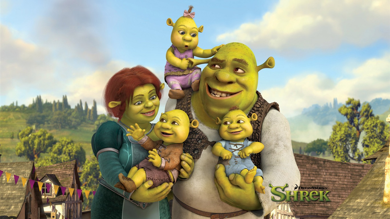 Shrek Forever After 怪物史莱克4 高清壁纸1 - 1366x768