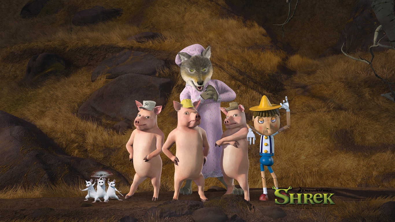 Shrek Forever After 怪物史莱克4 高清壁纸8 - 1366x768