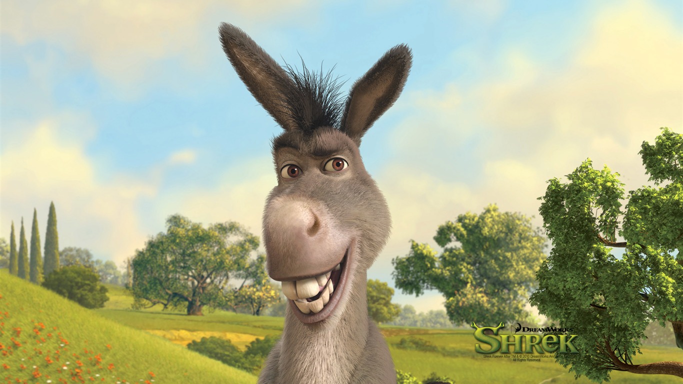 Shrek Forever Po wallpaper HD #12 - 1366x768