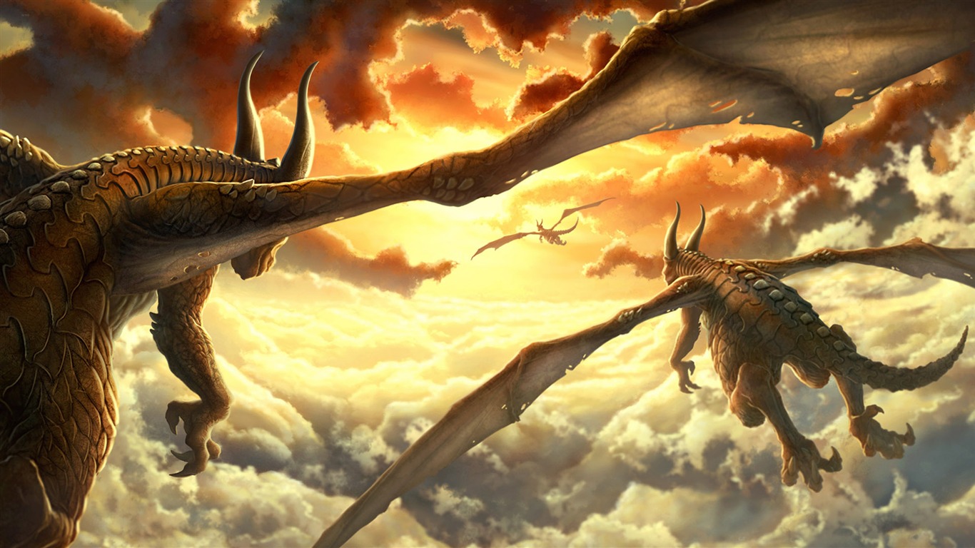 Kerem Beyit trabajos fondo de pantalla HD #2 - 1366x768