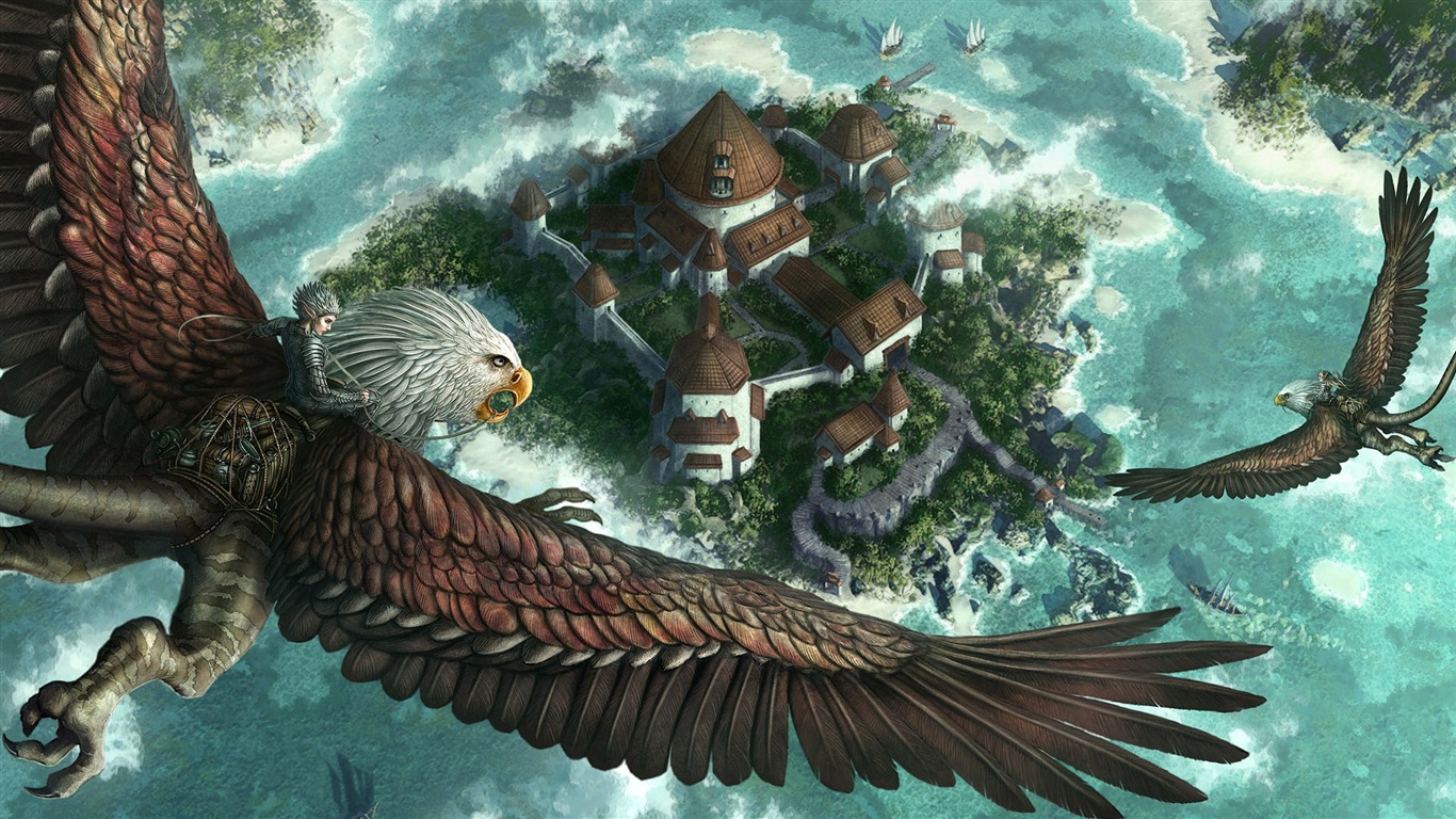 Kerem Beyit trabajos fondo de pantalla HD #3 - 1366x768