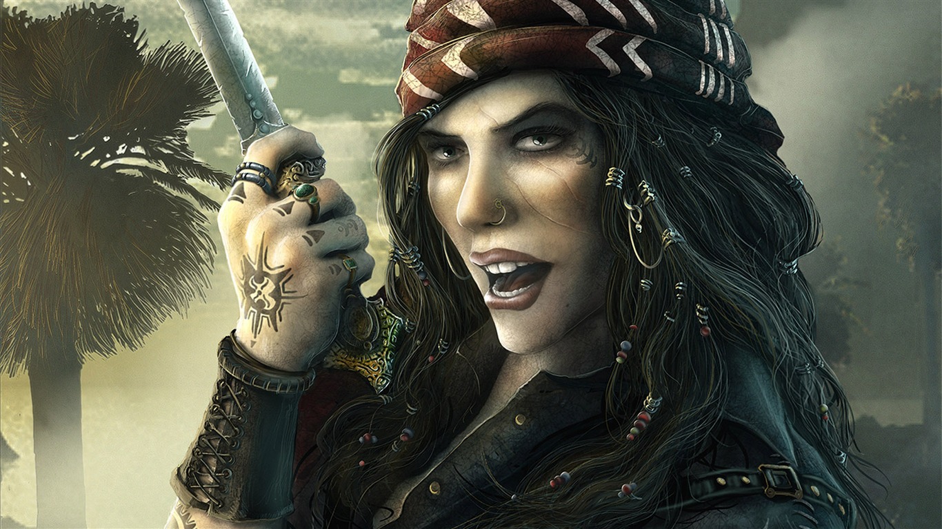 Kerem Beyit œuvres d'écran HD #6 - 1366x768