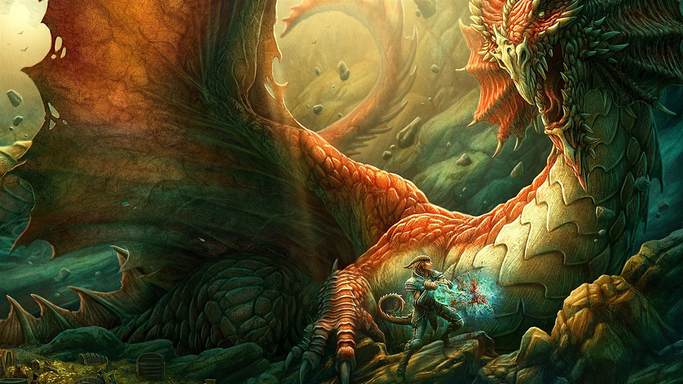 Kerem Beyit trabajos fondo de pantalla HD #13 - 1366x768