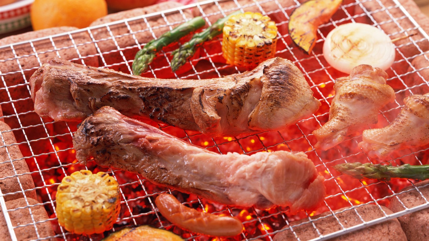 Delicious barbecue tapety (3) #3 - 1366x768