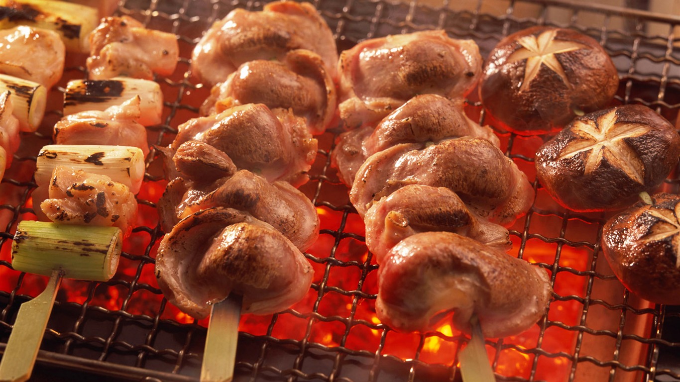 Delicious barbecue tapety (3) #6 - 1366x768