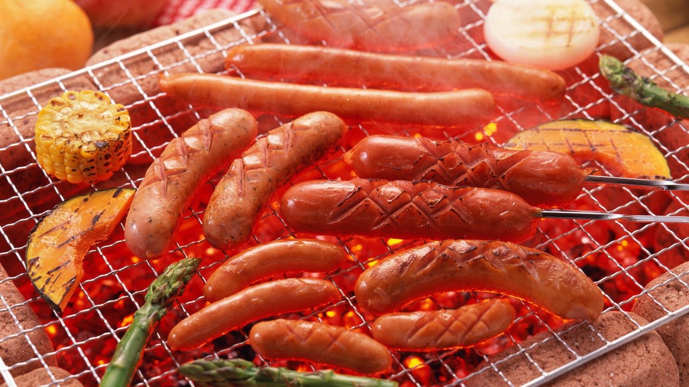 Delicious barbecue wallpaper (3) #7 - 1366x768