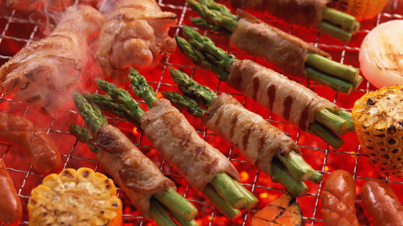 Delicious barbecue wallpaper (3) #13 - 1366x768