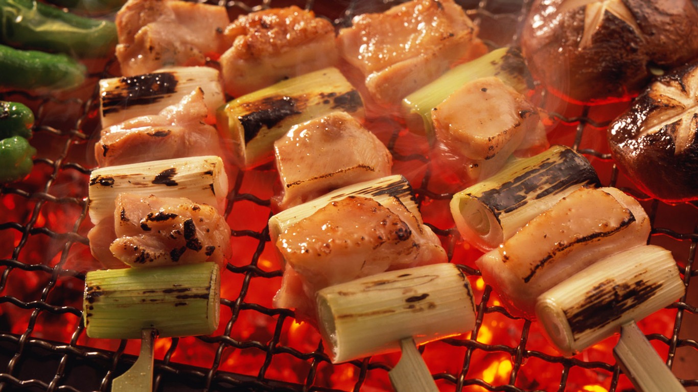 Delicious barbecue tapety (3) #15 - 1366x768