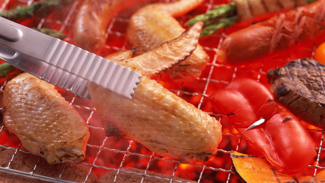 Delicious barbecue tapety (3) #19 - 1366x768