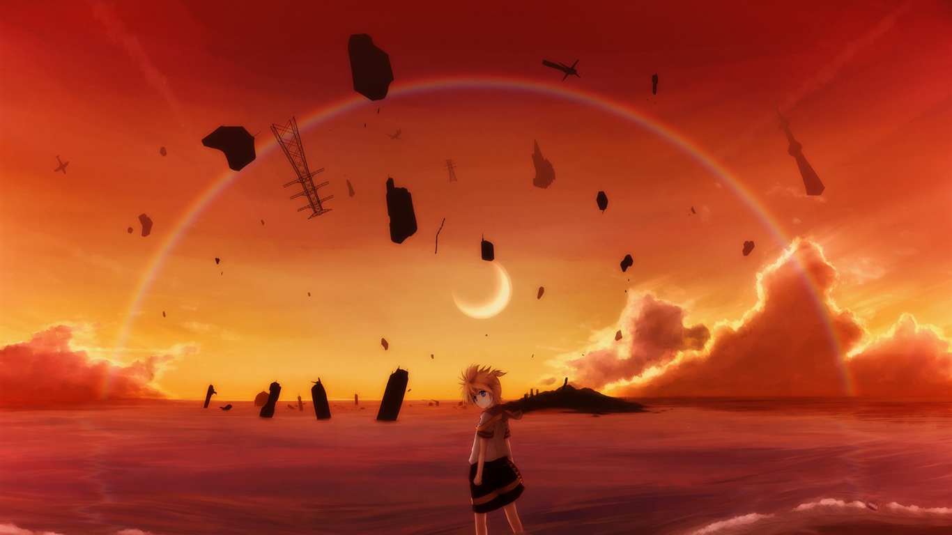 動漫人物 壁紙(34) #18 - 1366x768