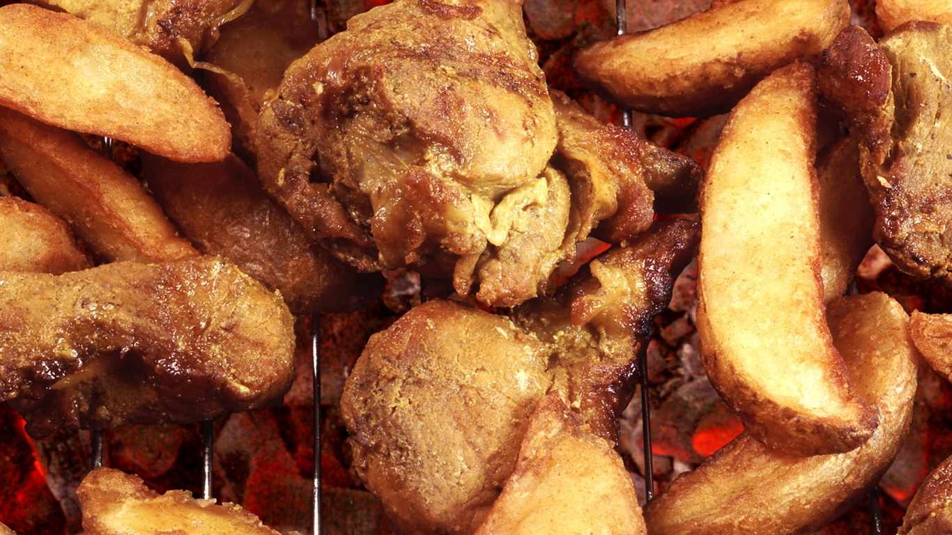 Delicious barbecue tapety (4) #4 - 1366x768