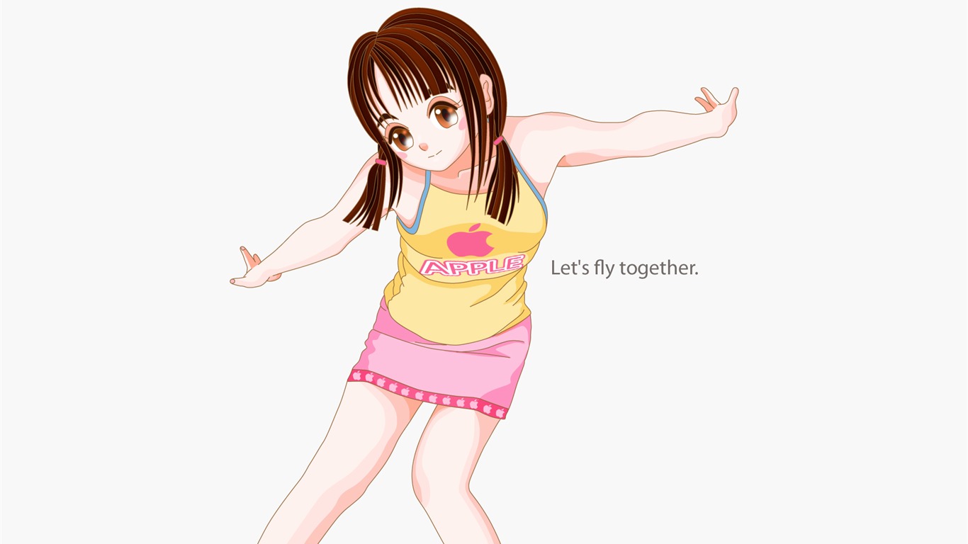 MAC女孩 壁紙(三) #5 - 1366x768