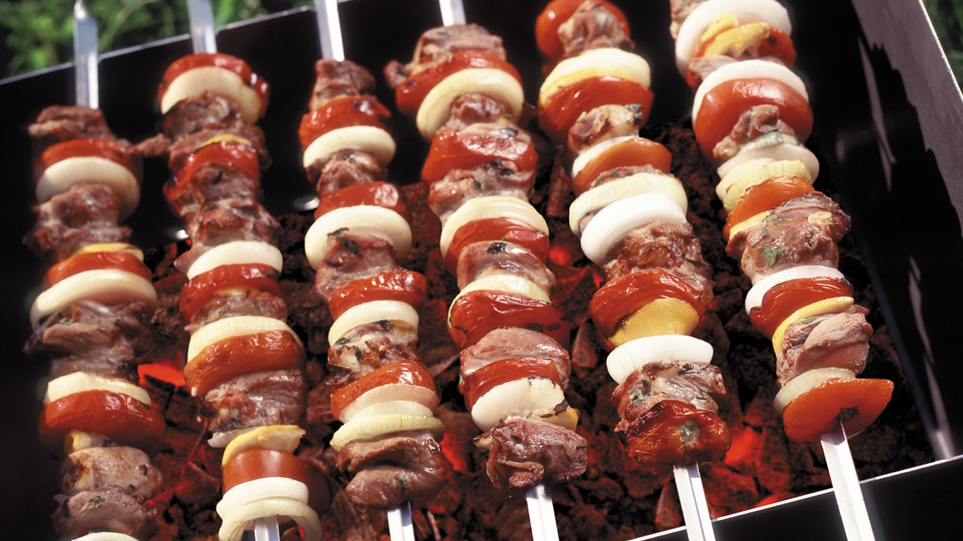 Delicious barbecue wallpaper (5) #5 - 1366x768