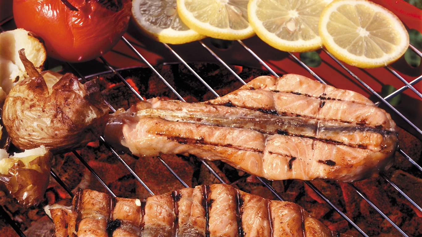 Delicious barbecue tapety (5) #13 - 1366x768