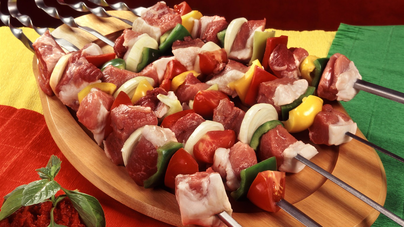 Delicious barbecue tapety (5) #15 - 1366x768